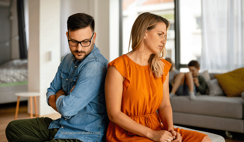 Couple in conflict due to divorce - for dispute resolution article