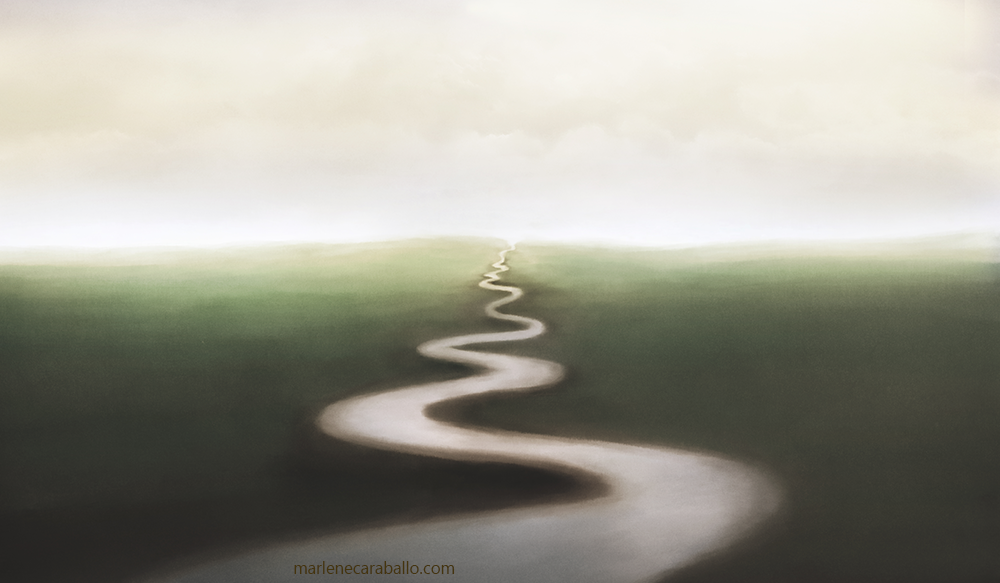 image of foggy road where a person might feel lost in divorce